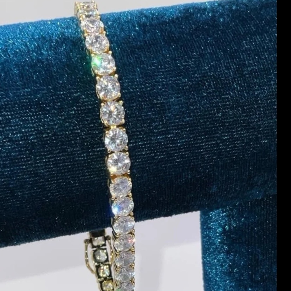 18k 30ct Tennis Bracelet - Picture 9 of 14
